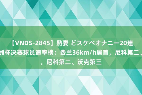 【VNDS-2845】熟妻 どスケベオナニー20連発！！ 欧洲杯决赛球员速率榜：费兰36km/h居首，尼科第二、沃克第三