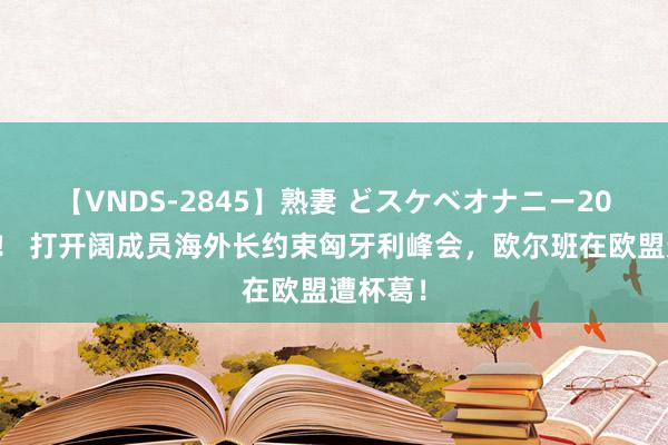 【VNDS-2845】熟妻 どスケベオナニー20連発！！ 打开阔成员海外长约束匈牙利峰会，欧尔班在欧盟遭杯葛！