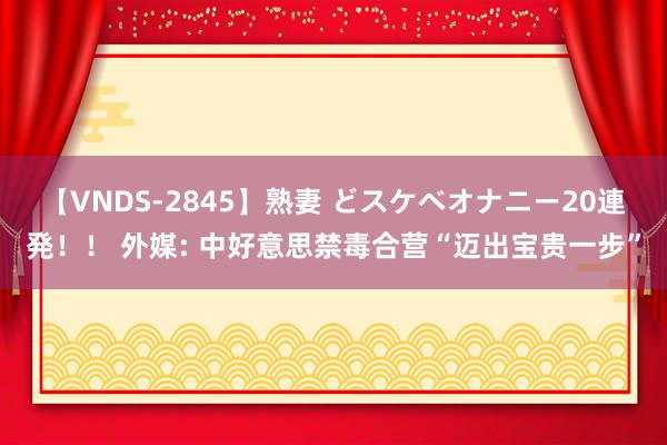 【VNDS-2845】熟妻 どスケベオナニー20連発！！ 外媒: 中好意思禁毒合营“迈出宝贵一步”