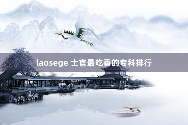 laosege 士官最吃香的专科排行